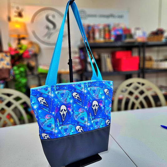 Call Me Blue Galaxy Scream Tote Bag; Pixie Tote