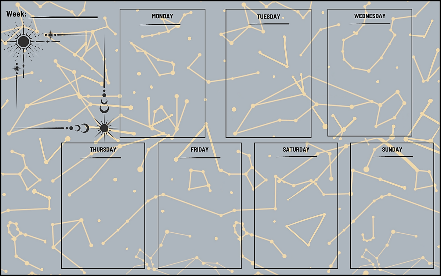 Hex Rejects Sealestial Weekly Notepad Planner