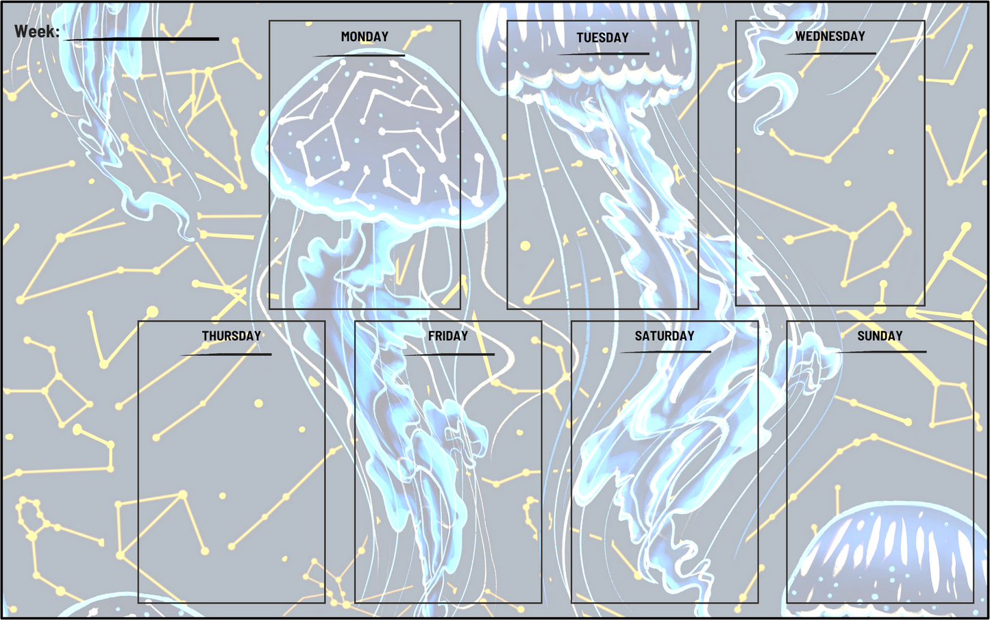 Hex Rejects Sealestial Weekly Notepad Planner