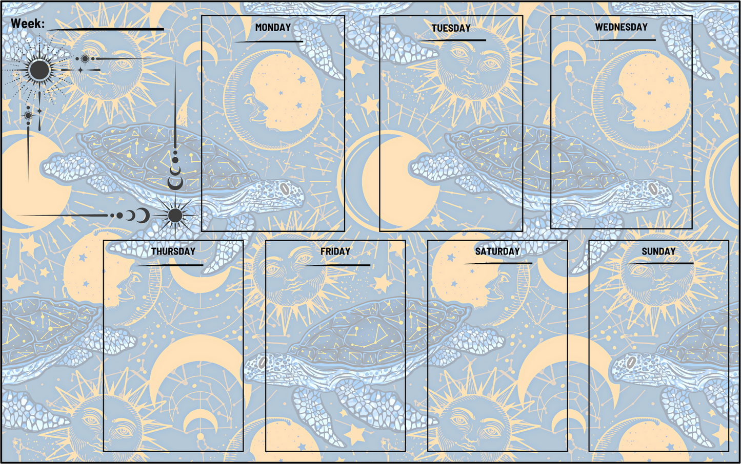 Hex Rejects Sealestial Weekly Notepad Planner