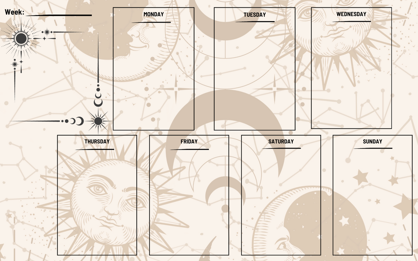 Hex Rejects Sealestial Weekly Notepad Planner