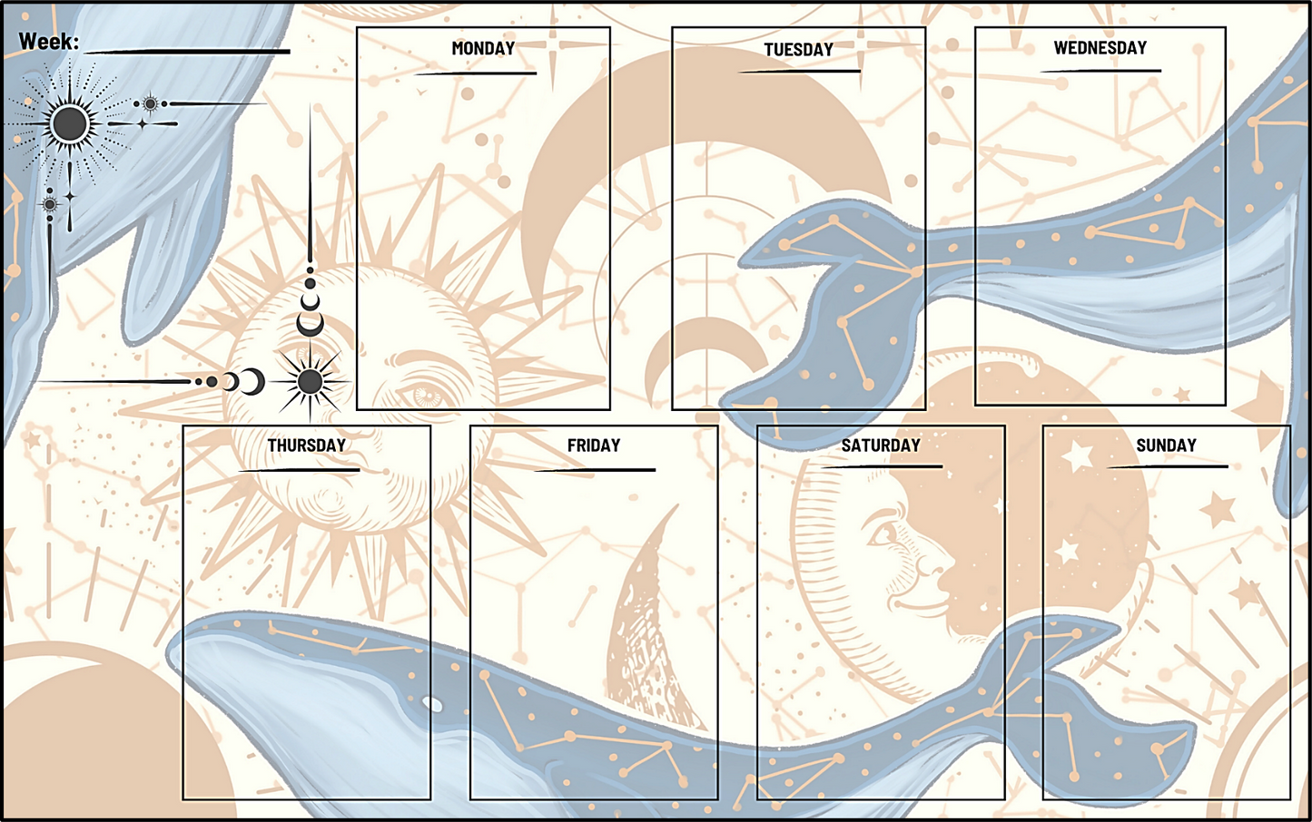Hex Rejects Sealestial Weekly Notepad Planner