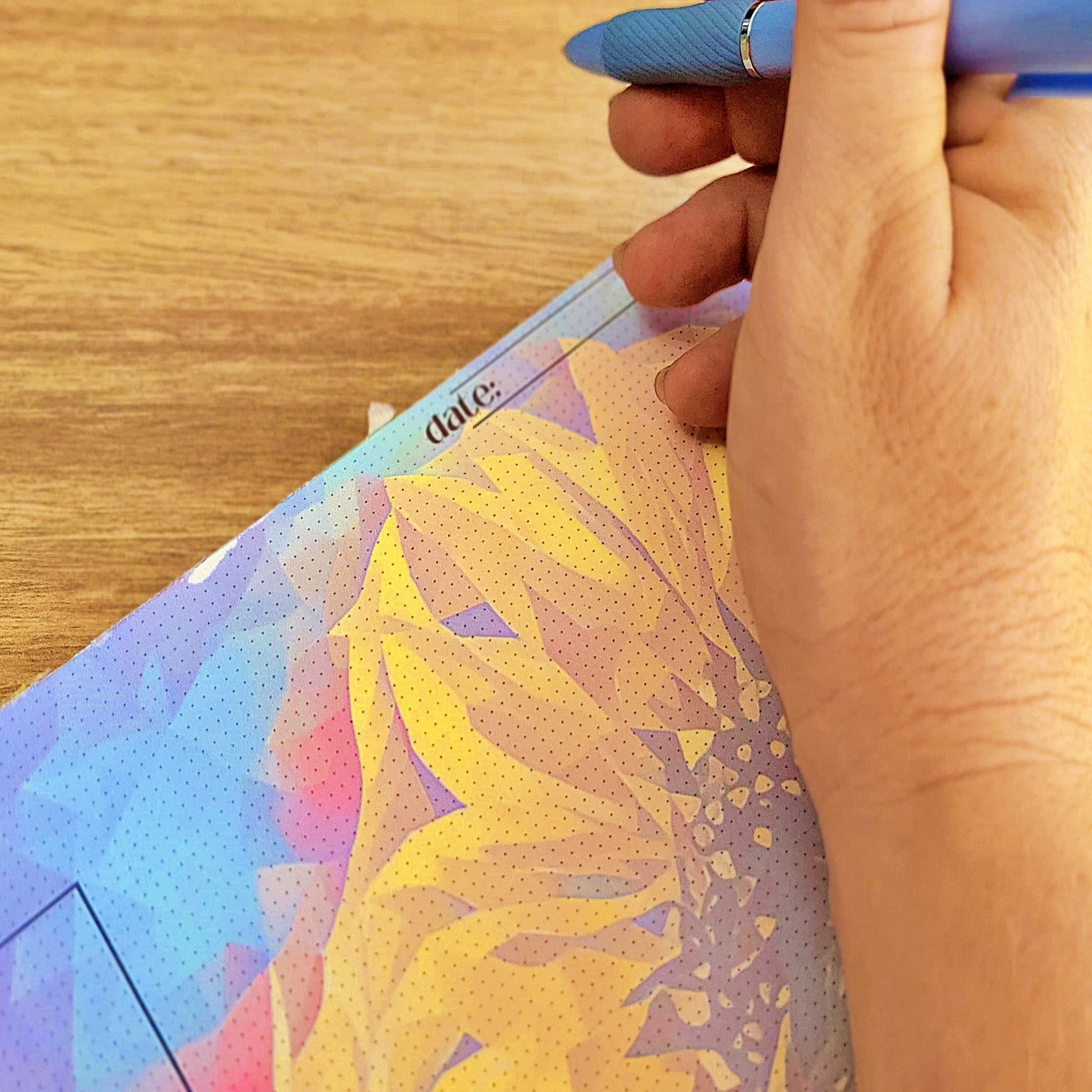 Anarky Sunflowers Daily Notepad Planner
