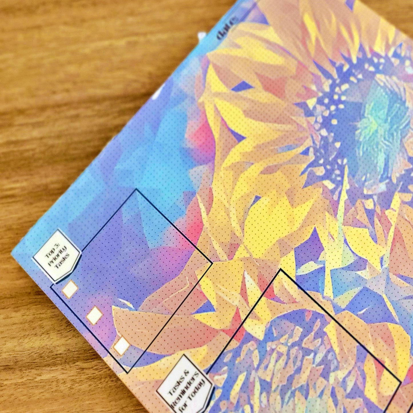Anarky Sunflowers Daily Notepad Planner