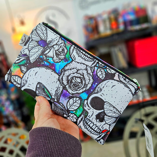 Rainbow Skull Butterflies Rana Pouch