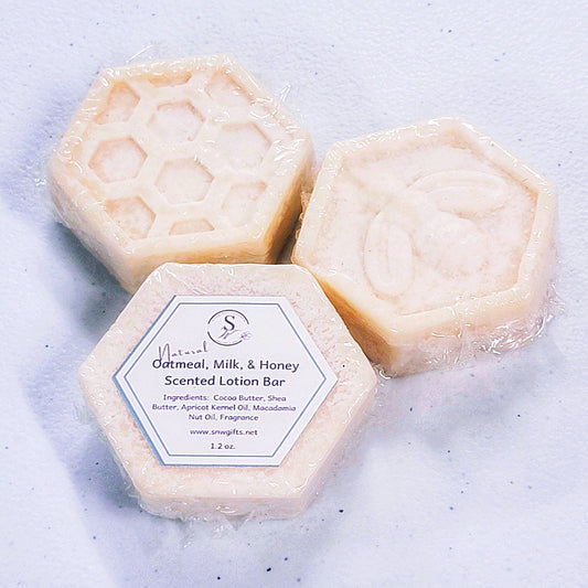 Oatmeal, Milk & Honey Scented Lotion Bar