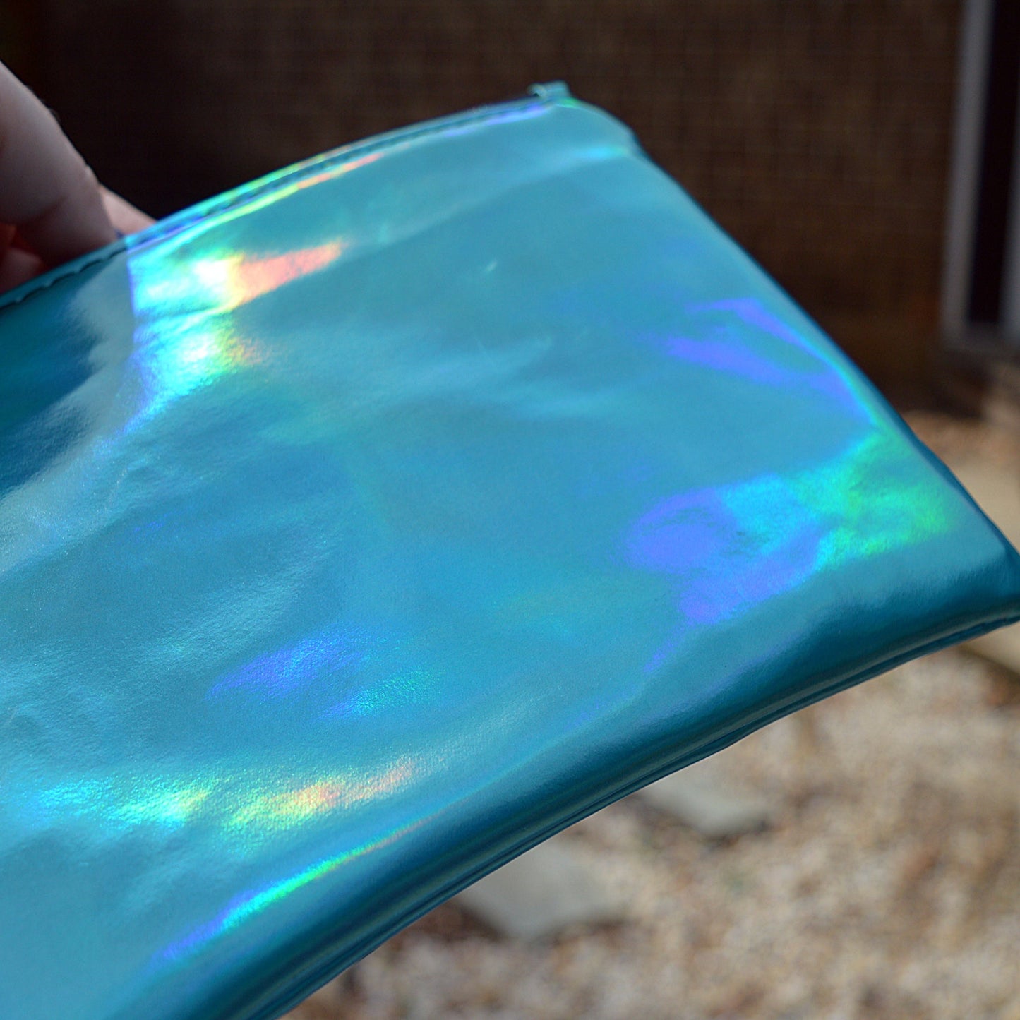 Blue Holographic Wristlet Wristlet- SnW Gifts