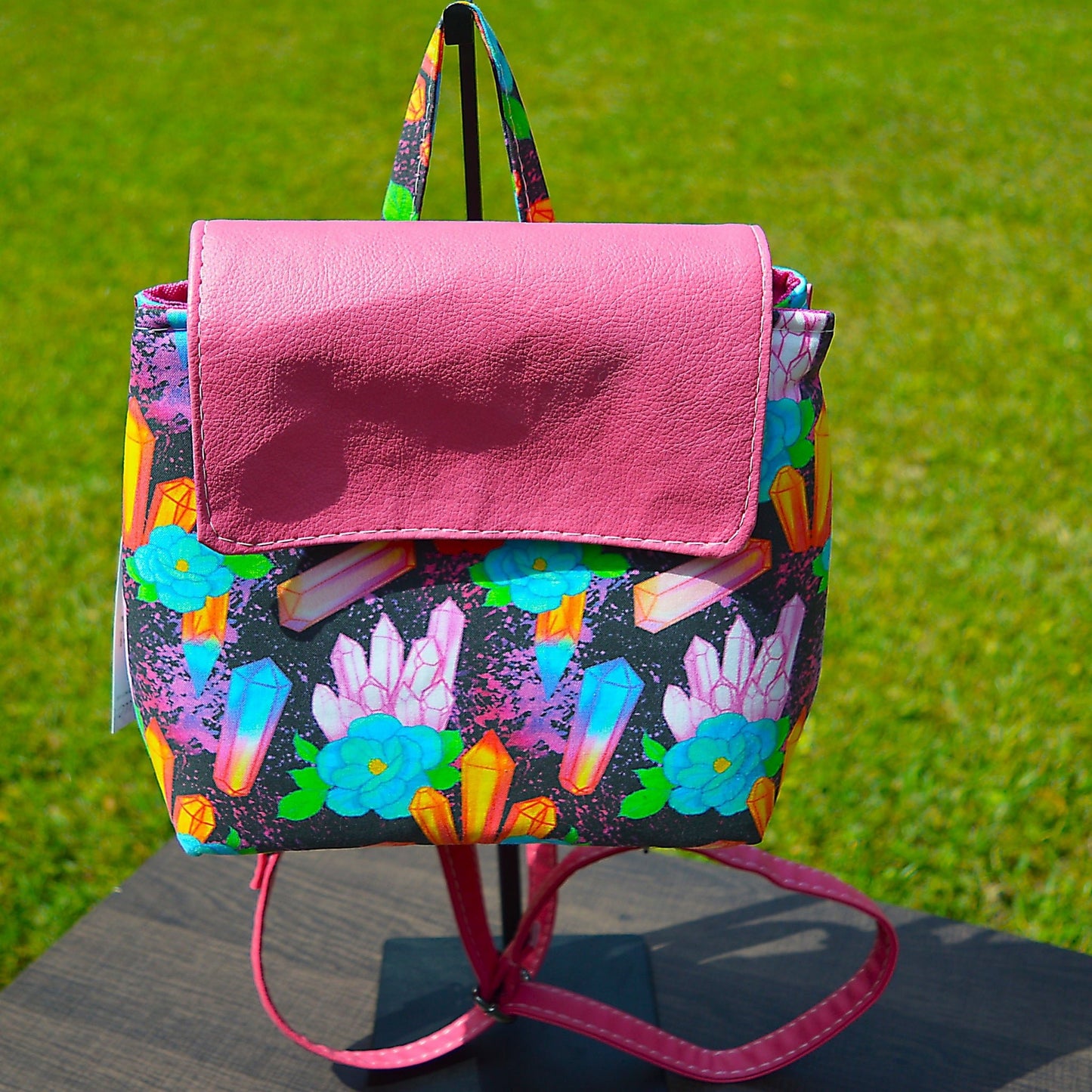 Crystal Flowers : Vizzi Convertible Backpack Backpacks- SnW Gifts