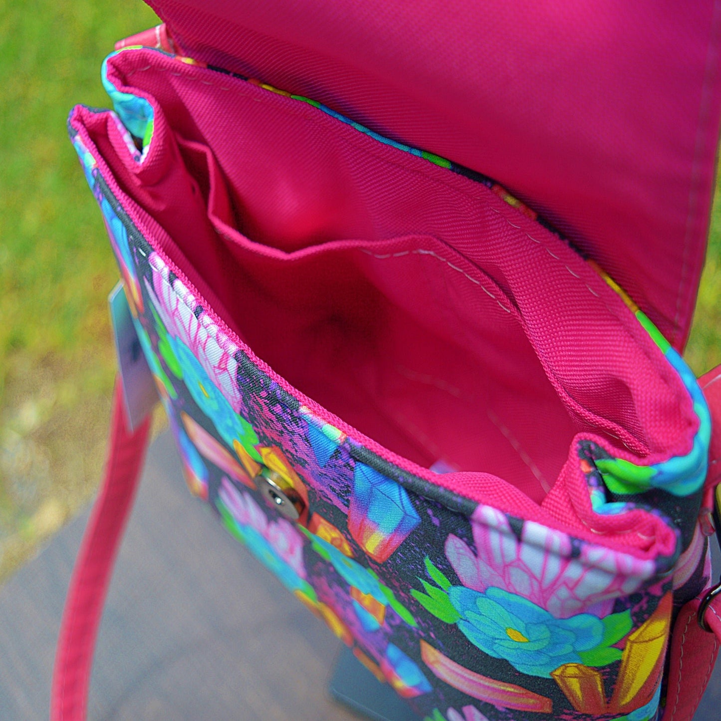 Crystal Flowers : Vizzi Convertible Backpack Backpacks- SnW Gifts