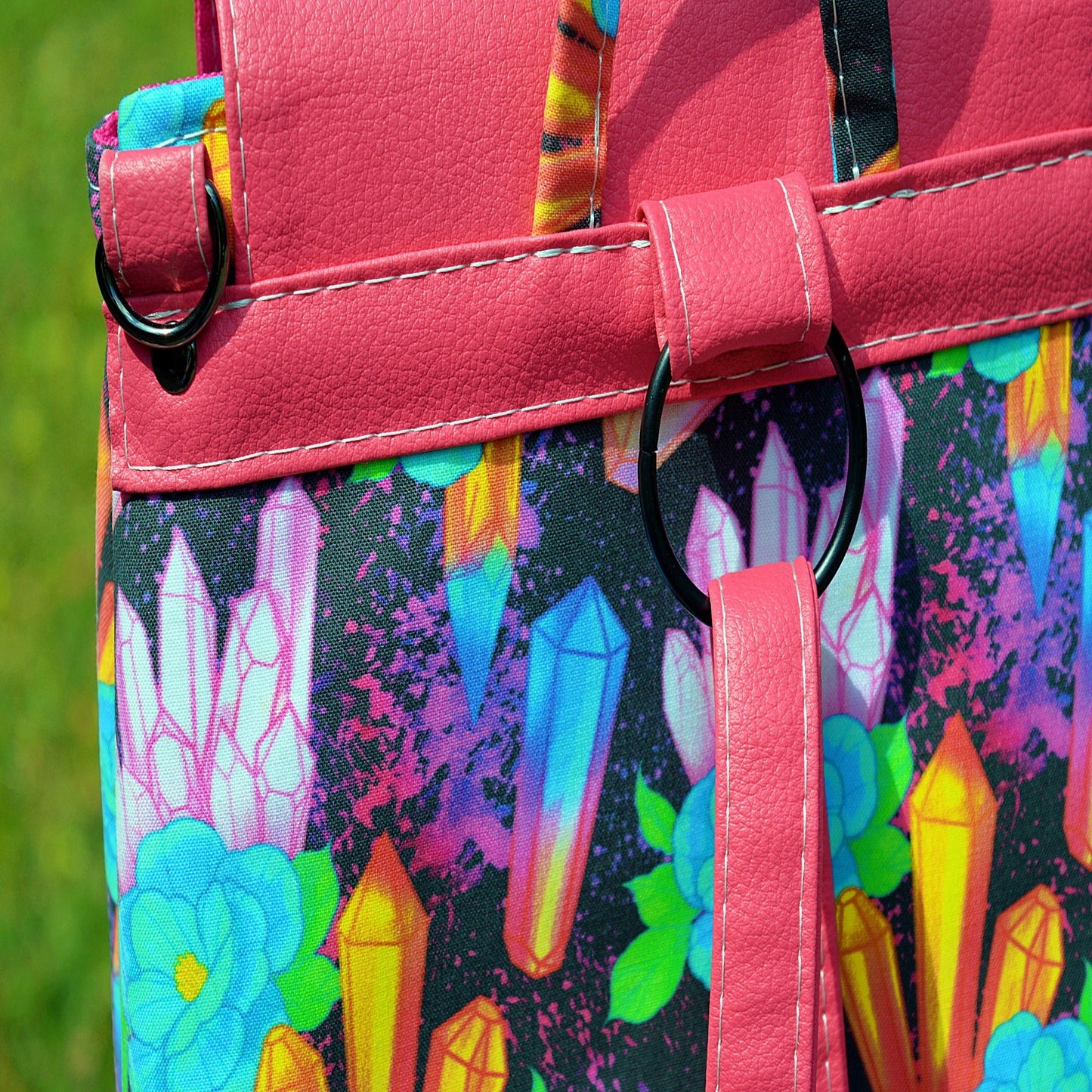 Crystal Flowers : Vizzi Convertible Backpack Backpacks- SnW Gifts
