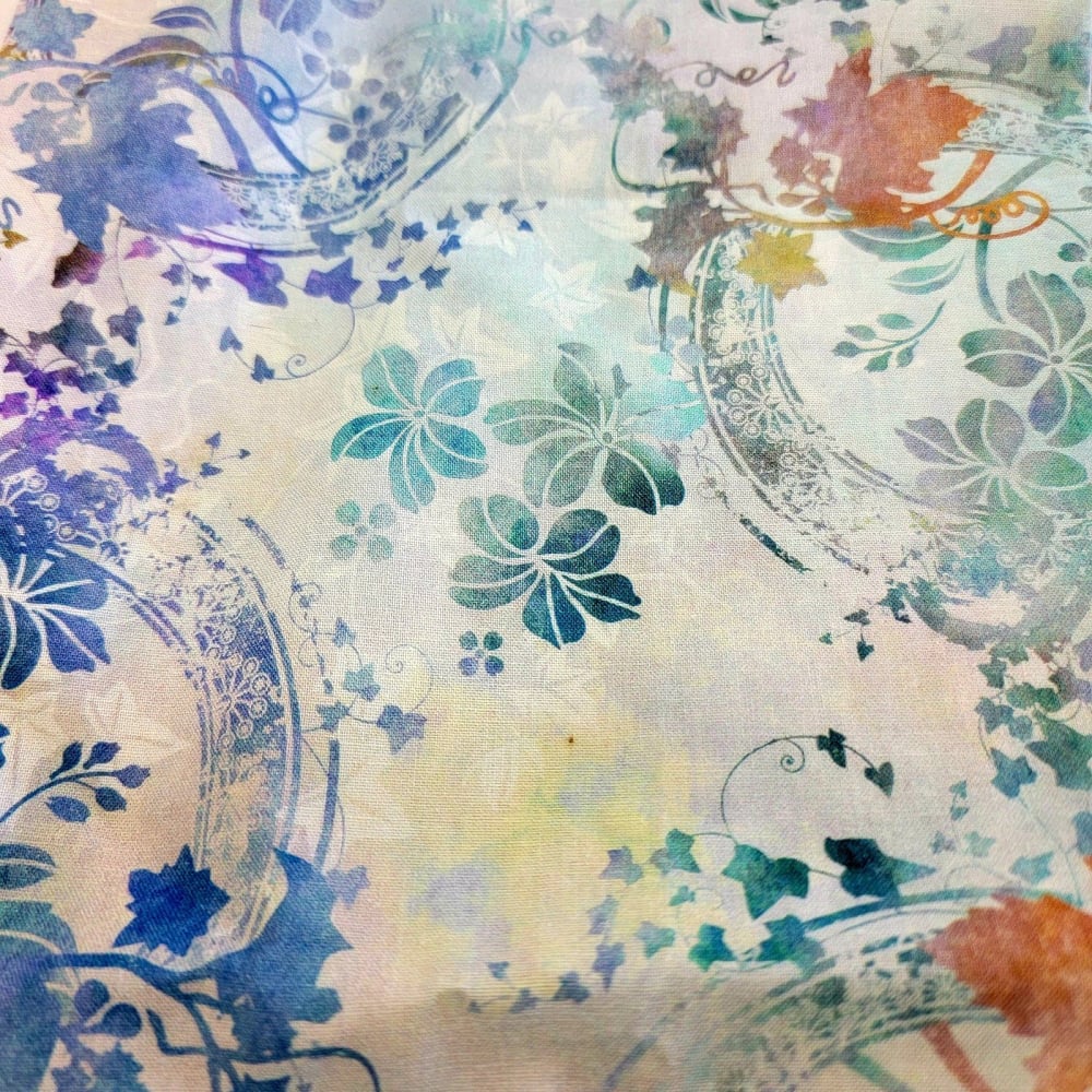 Design My Own! - Flower Fabric Blue Dream Handbags