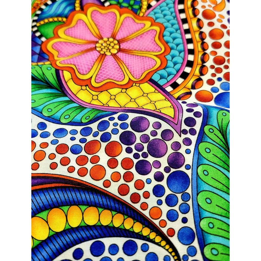 Design My Own! - Flower Fabric Carnival (White) Handbags