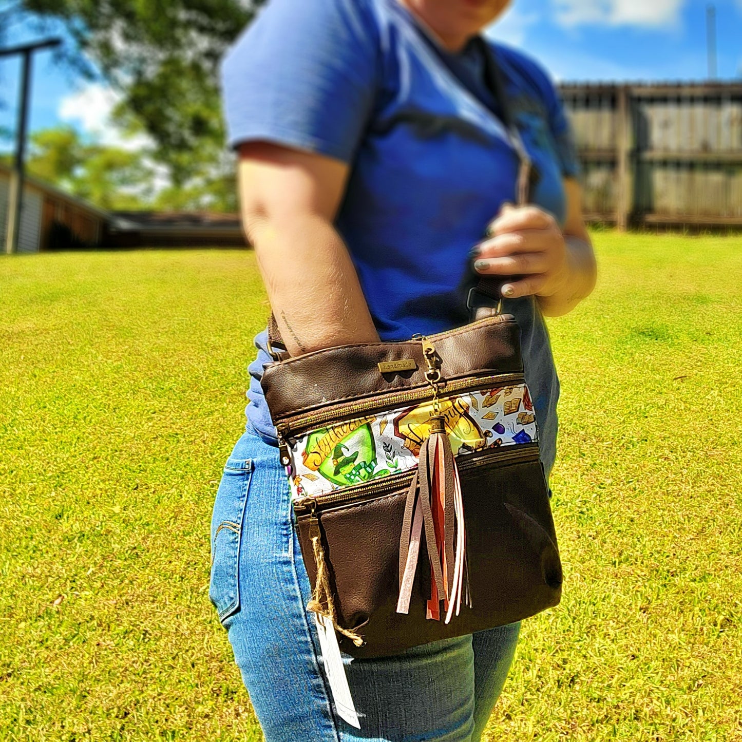 SnW Gifts HP House Crossbody : Triple Zip Crossbody Bags