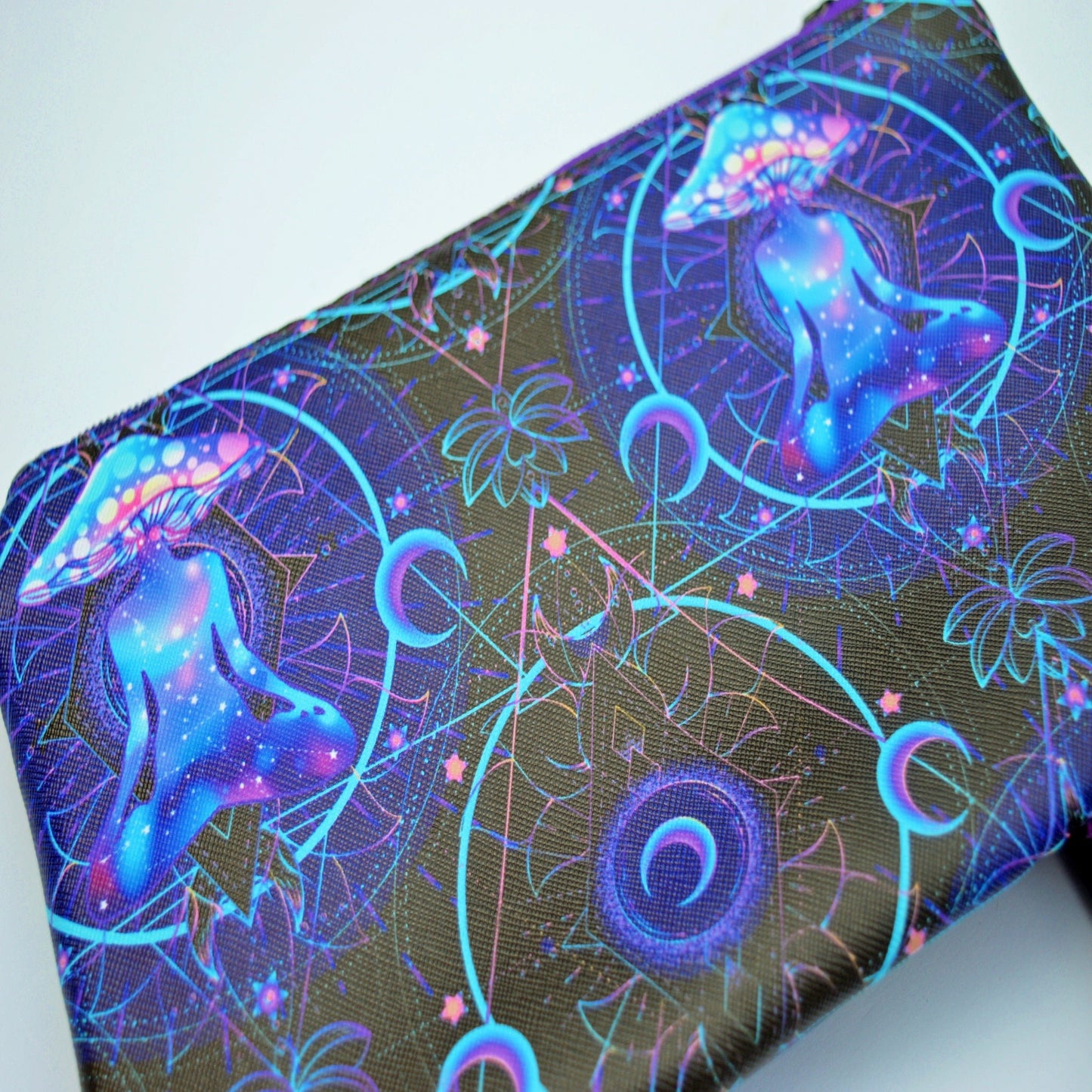 Meditative Mushroom Clutch Purse