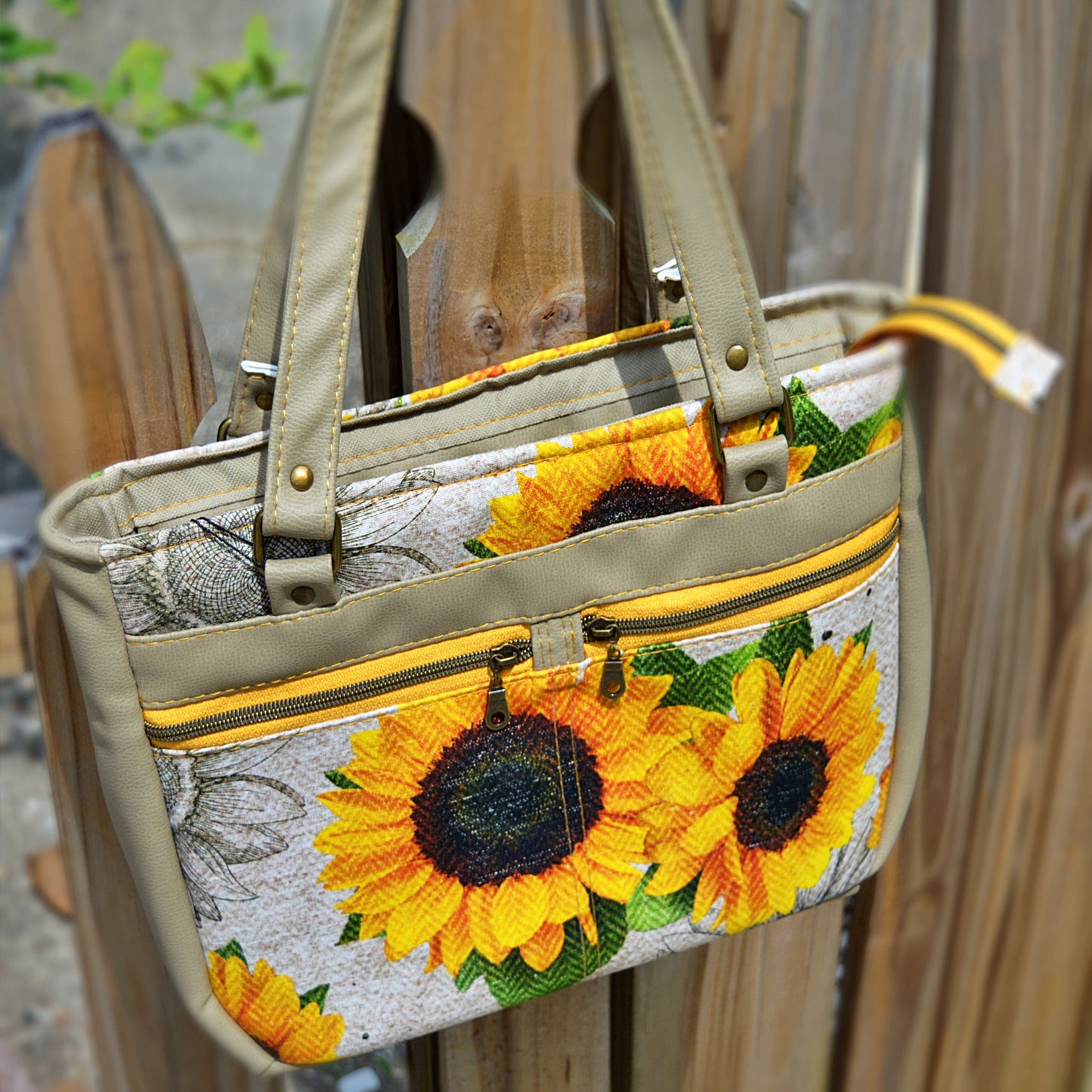 Sunflower Handbag Handbags- SnW Gifts