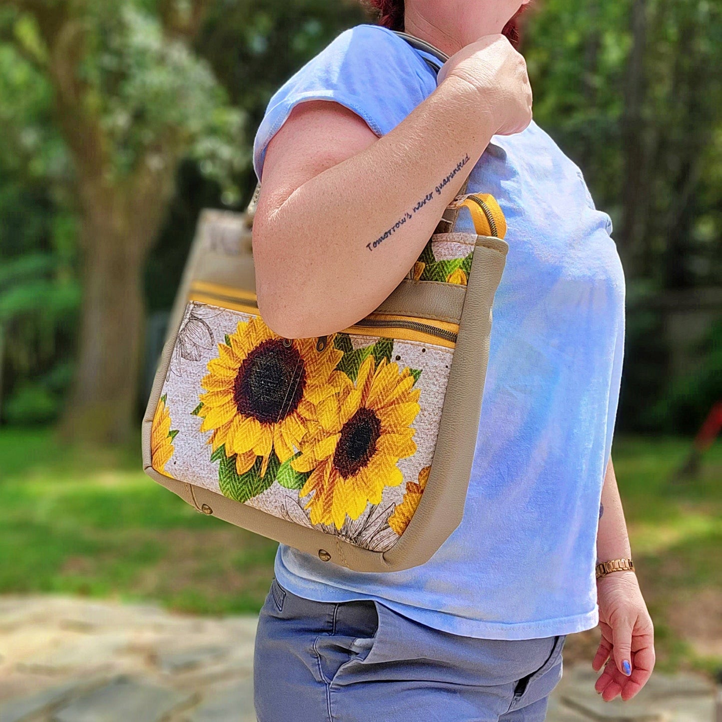 Sunflower Handbag Handbags- SnW Gifts