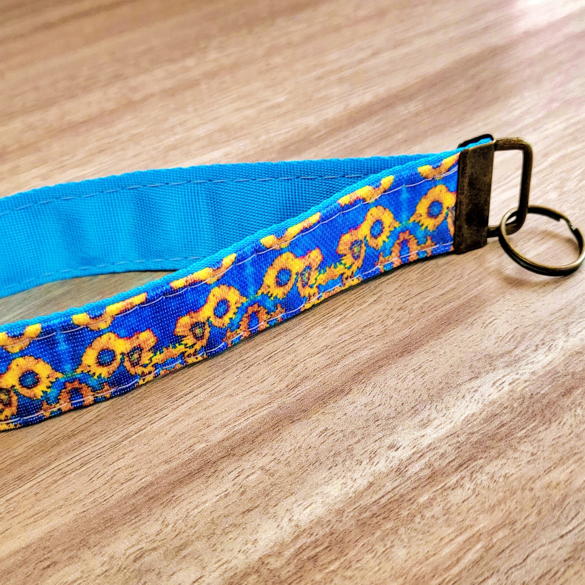 Anarky Sunflowers Wrist Lanyards, Key Fobs