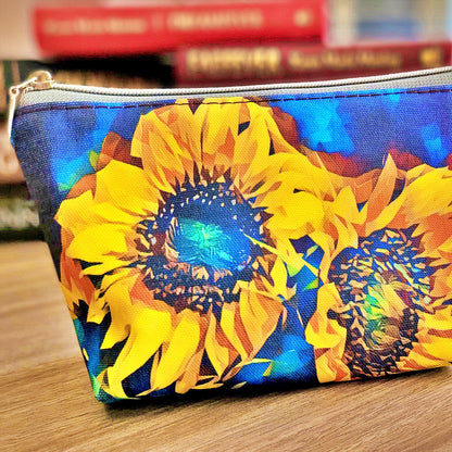 Anarky Sunflowers Cotton Travel Pouch