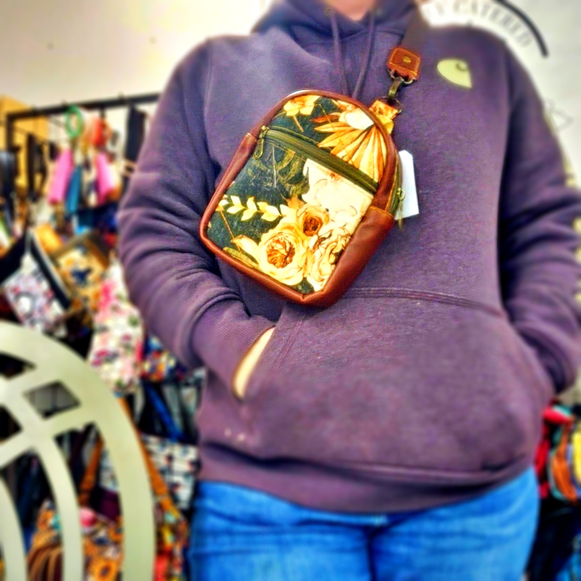 camo mini backpack Camo Rose Mav Sling Mini Backpack l SnW Gifts, LLC