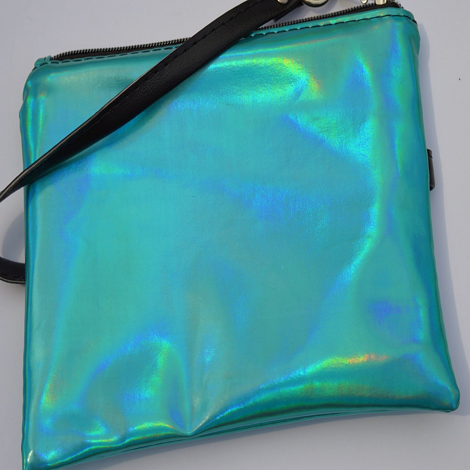Blue Holographic Wristlet Wristlet- SnW Gifts