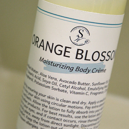 Body Crème : Orange Blossom Lotion & Moisturizer- SnW Gifts