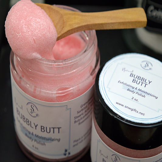 Body Polish : Bubbly Butt Foaming Sugar Scrub- SnW Gifts