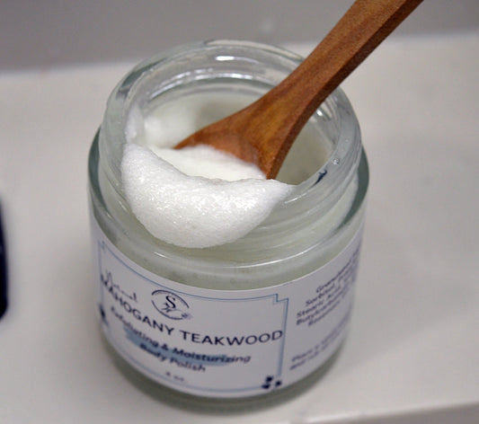 Body Polish : Mahogany Teakwood Foaming Sugar Scrub- SnW Gifts