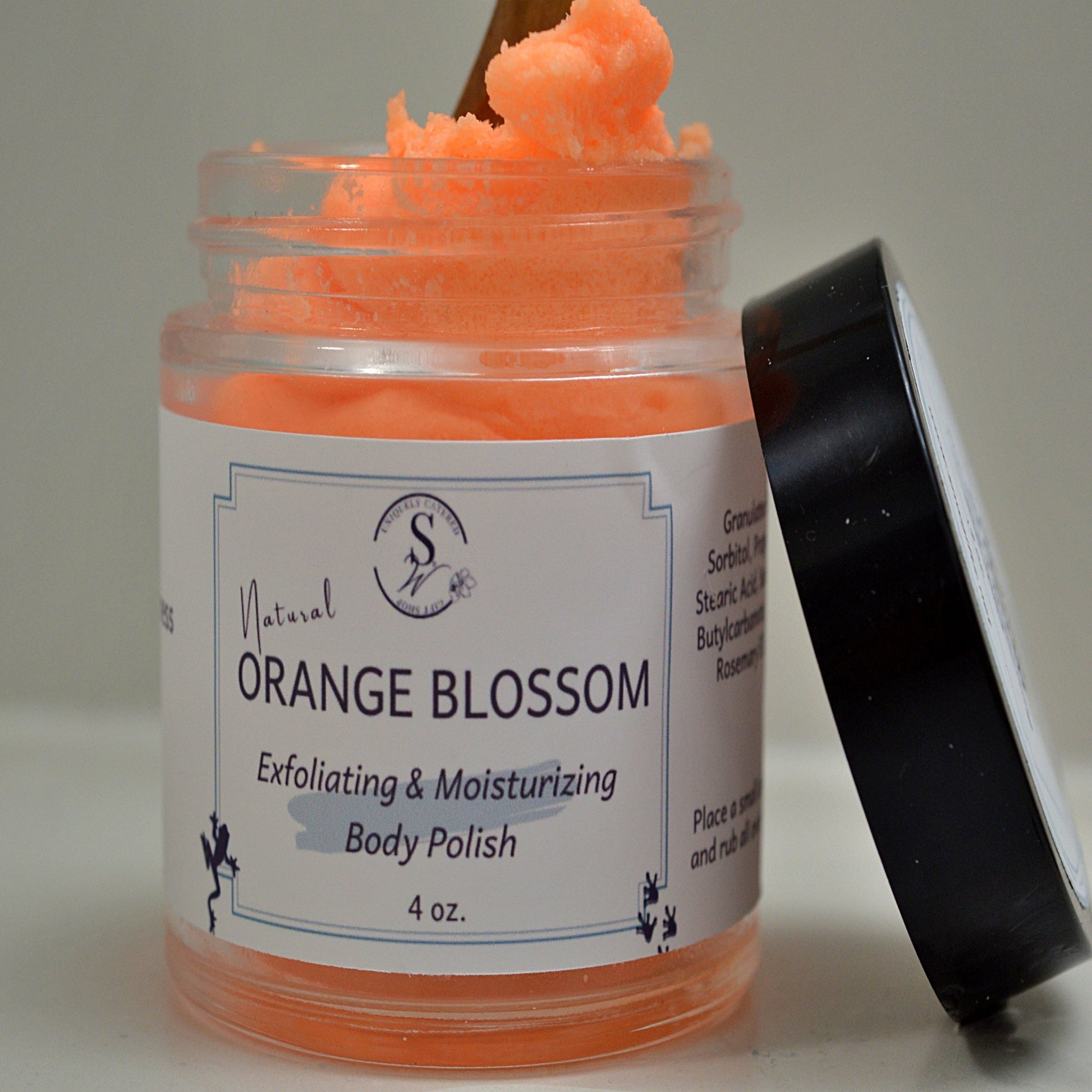 Body Polish : Orange Blossom Foaming Sugar Scrub- SnW Gifts