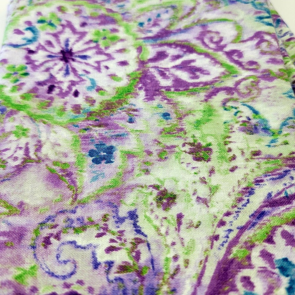 Design My Own! - Flower Fabric Purple Handbags