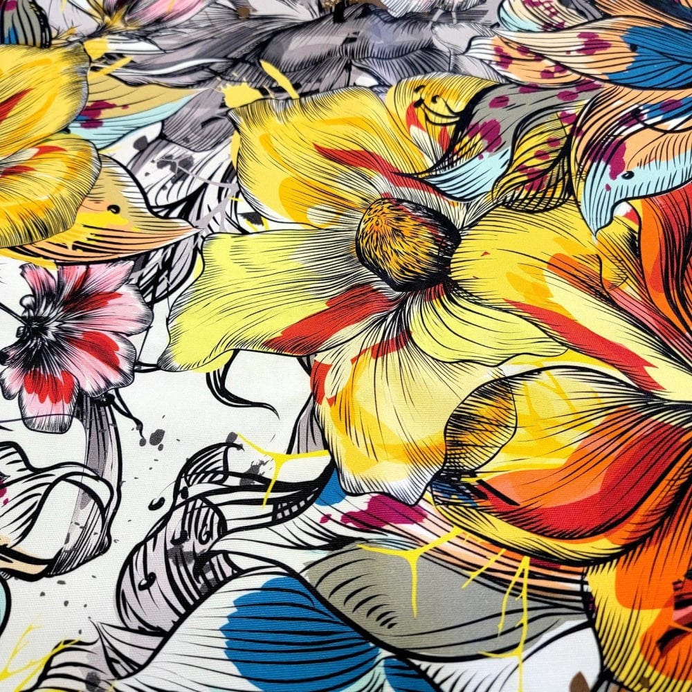 Design My Own! - Flower Fabric Bright Hibiscus Handbags