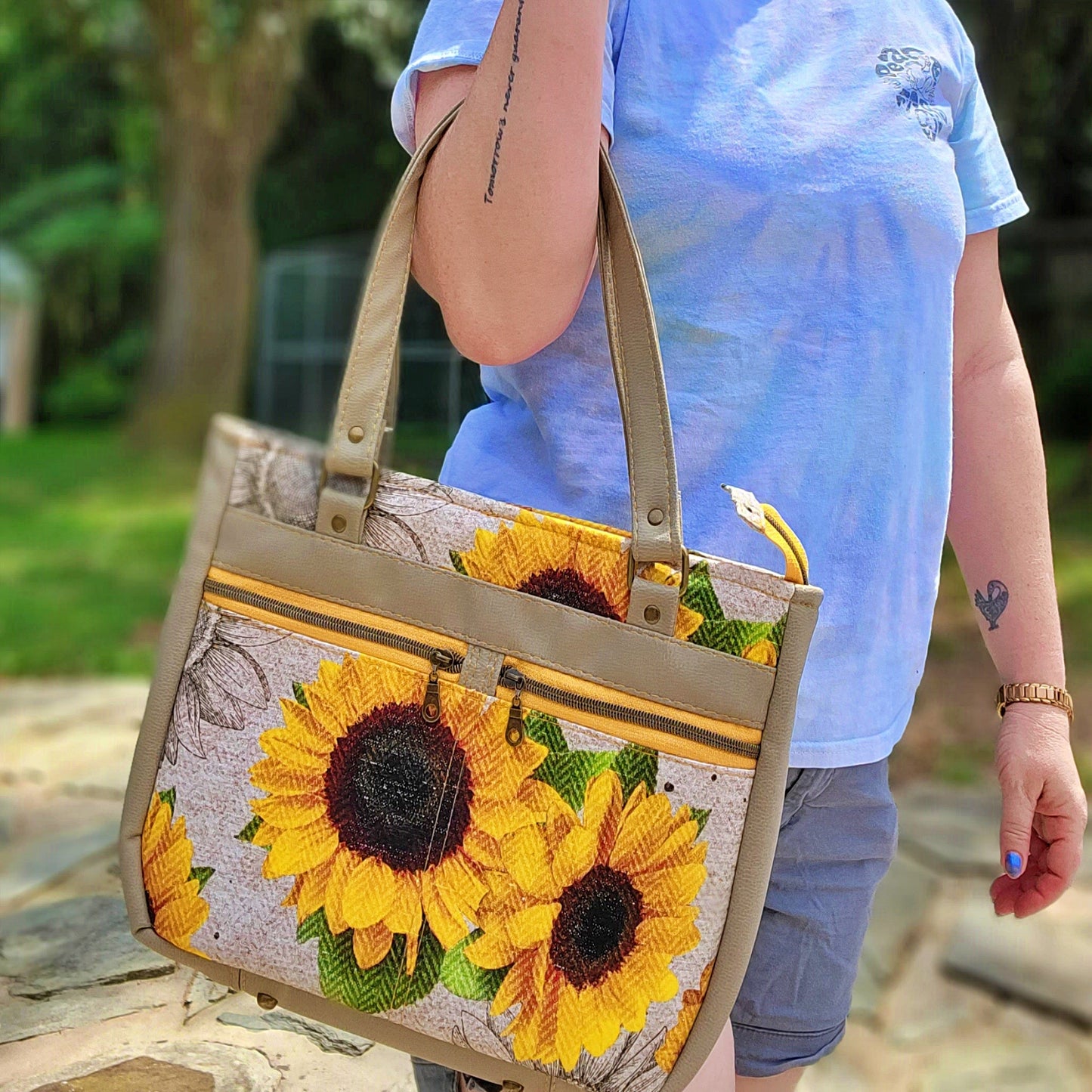 Sunflower Handbag Handbags- SnW Gifts